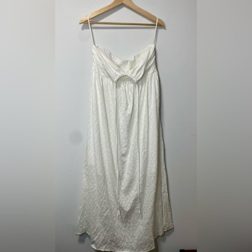 Commense White Strappy Maxi Dress NWT size L - Picture 5 of 8